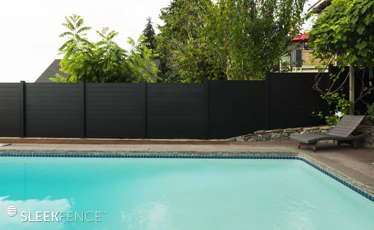 black pool fence