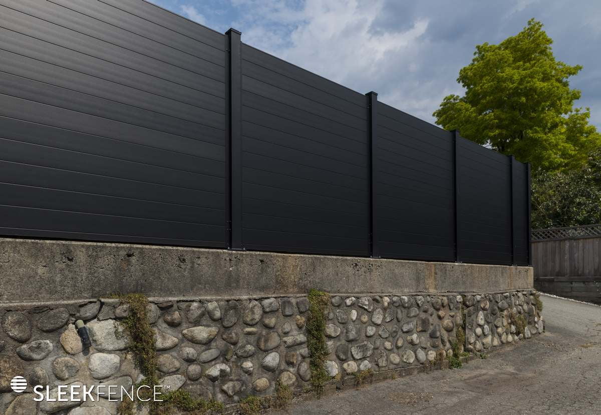 Sleek Modern aluminum privacy fence